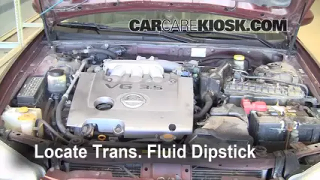 2002 Nissan Maxima GLE 3.5L V6 Liquide de transmission Rajouter du liquide